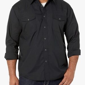 Wrangler Western Black Sport Shirt